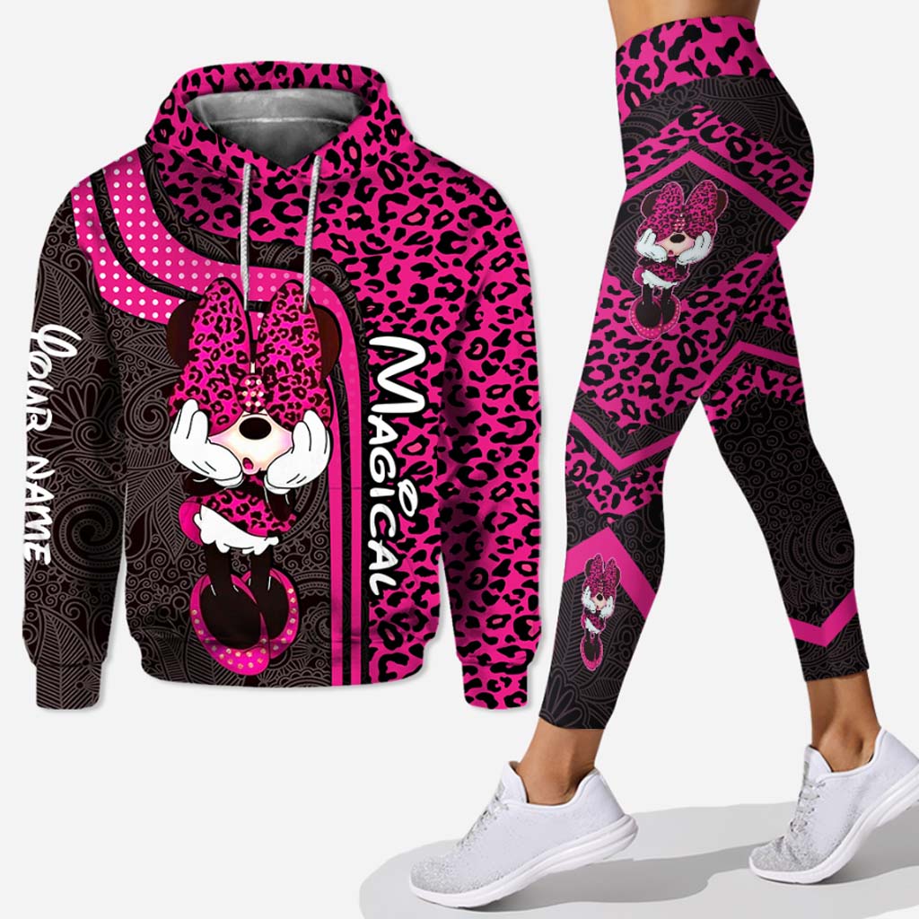 Personalized Mouse Hoodie & Leggings Set for Kids | Custom Name Gift Hoodie & Leggings GradoCreations