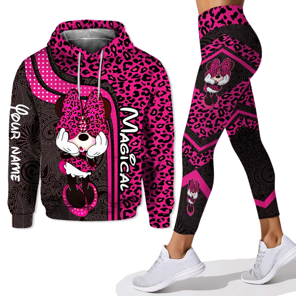 Personalized Mouse Hoodie & Leggings Set for Kids | Custom Name Gift Hoodie & Leggings GradoCreations