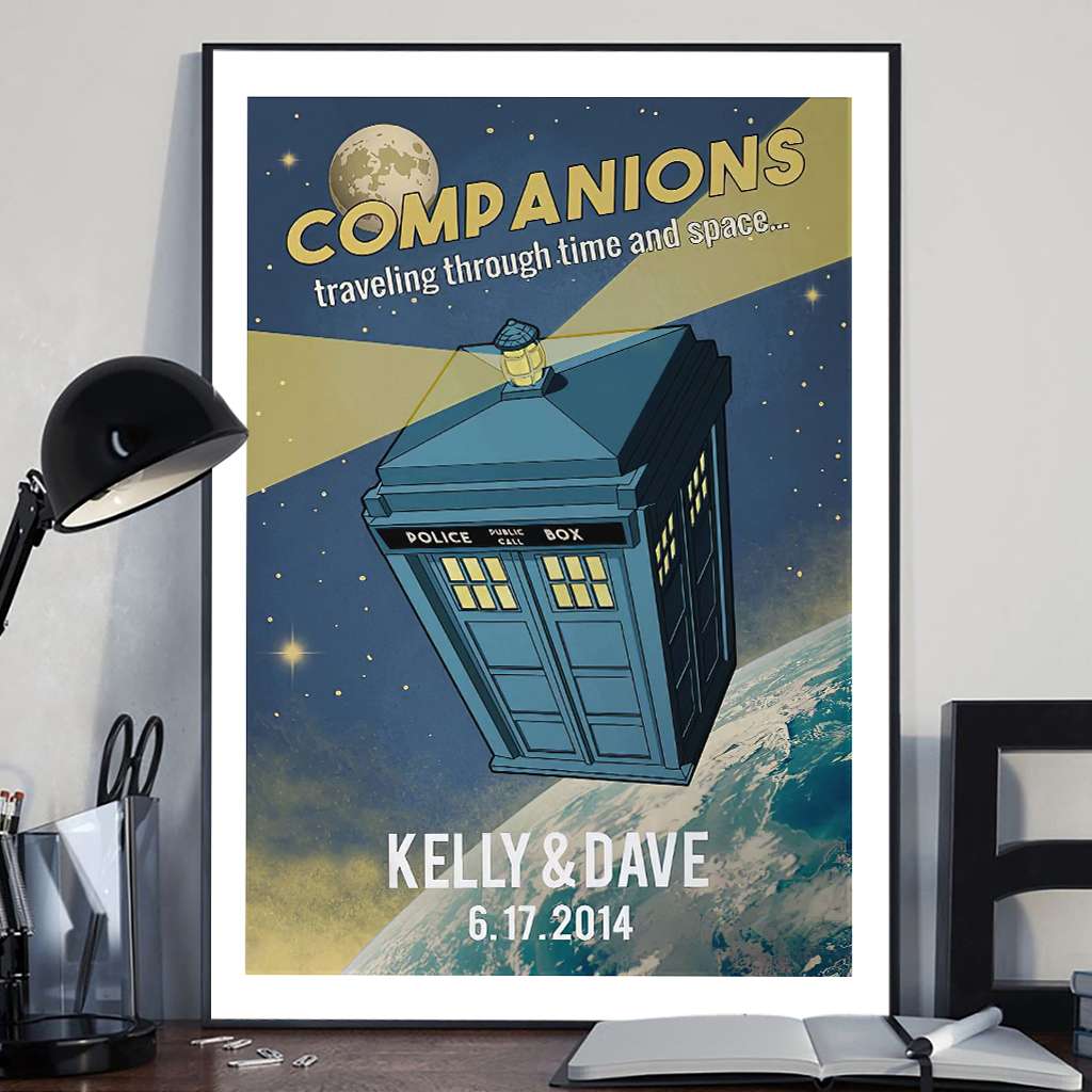 Personalized Canvas Print Custom Date Gift for Couples Canvas and Poster GradoCreations