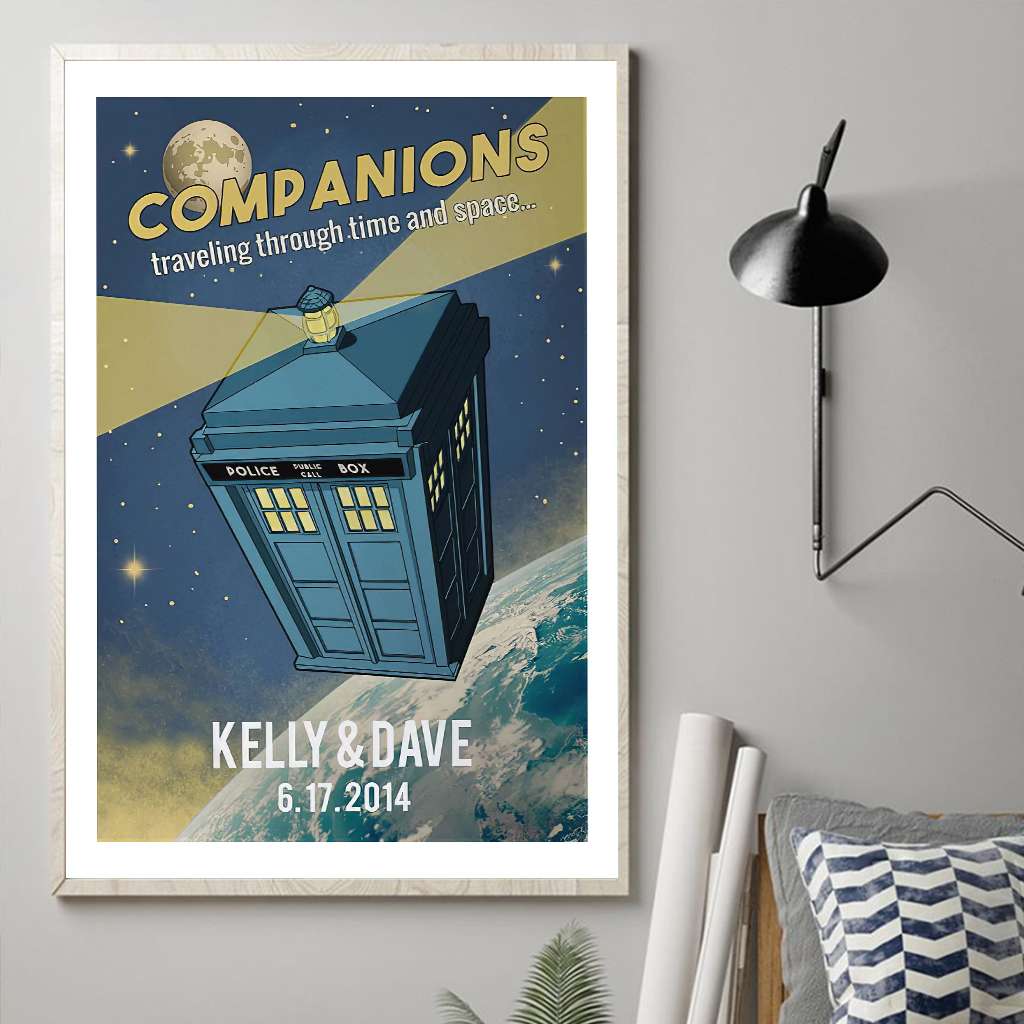 Personalized Canvas Print Custom Date Gift for Couples Canvas and Poster GradoCreations
