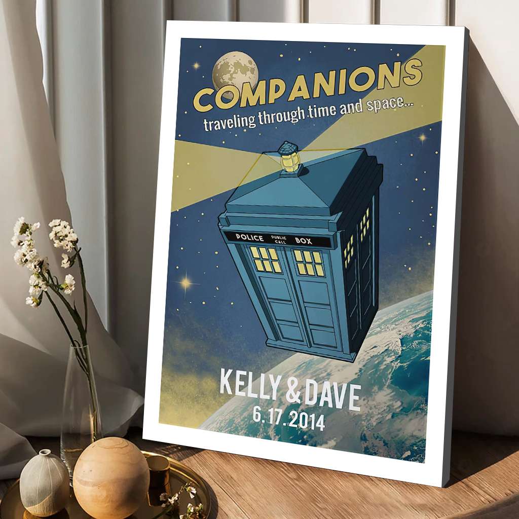 Personalized Canvas Print Custom Date Gift for Couples Canvas and Poster GradoCreations