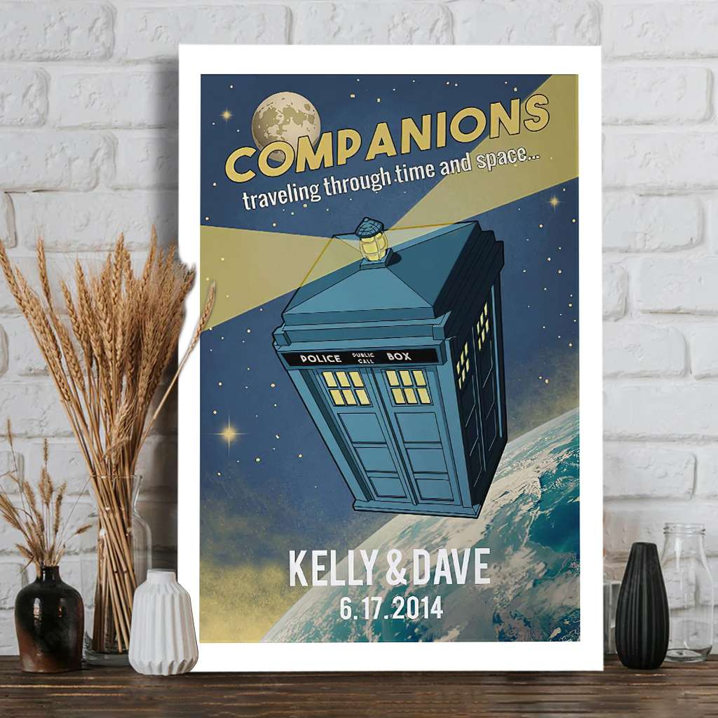 Personalized Canvas Print Custom Date Gift for Couples Canvas and Poster GradoCreations