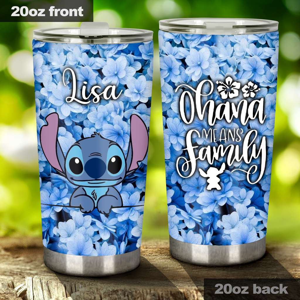 Personalized Ohana Tumbler Custom Name Family Gift 20oz Tumbler GradoCreations