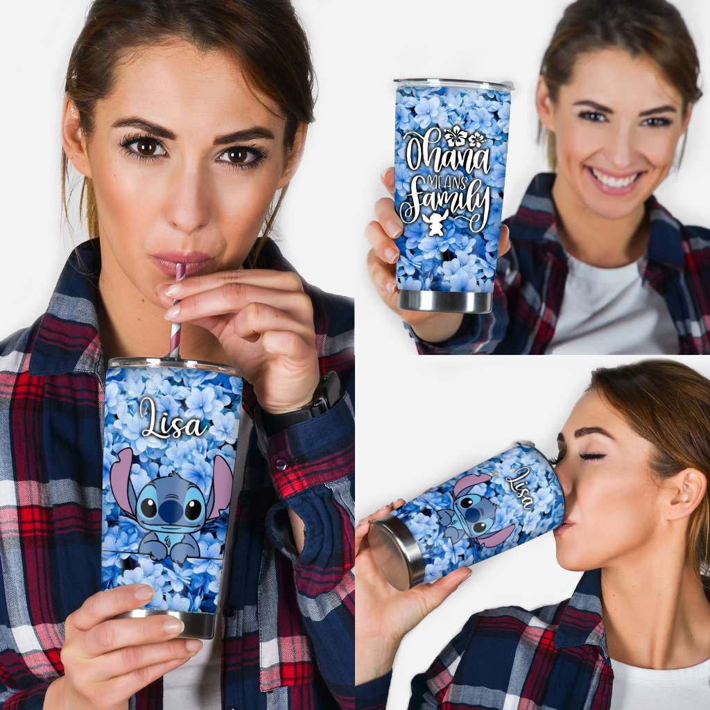 Personalized Ohana Tumbler Custom Name Family Gift 20oz Tumbler GradoCreations