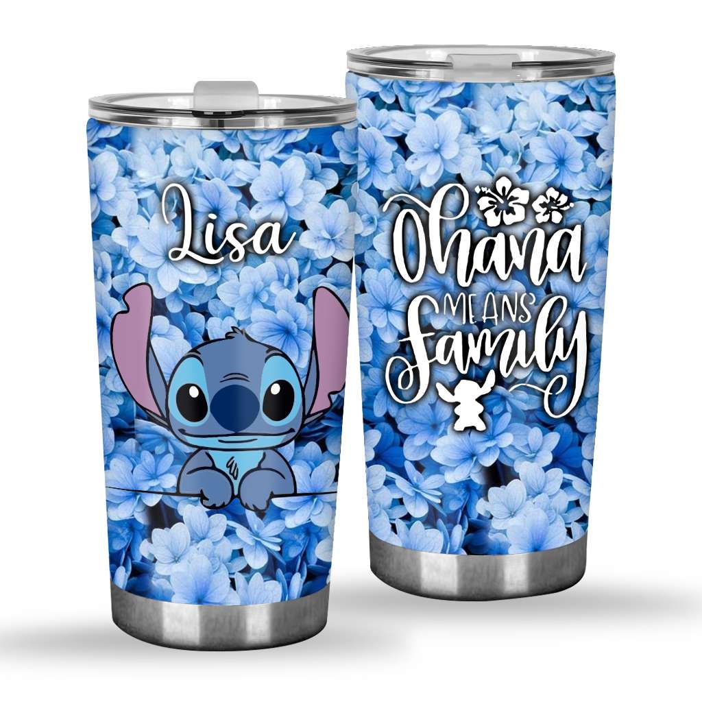 Personalized Ohana Tumbler Custom Name Family Gift 20oz Tumbler GradoCreations