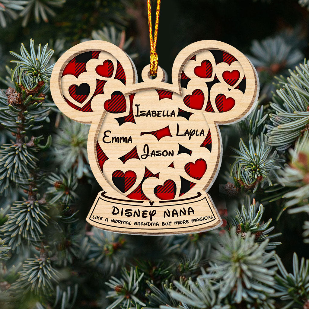 Personalized Mickey Mouse Layered Ornament Gift for Grandma Layers Mix Ornament GradoCreations