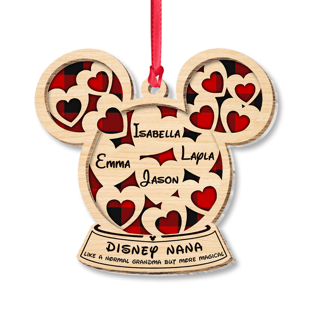 Personalized Mickey Mouse Layered Ornament Gift for Grandma Layers Mix Ornament GradoCreations
