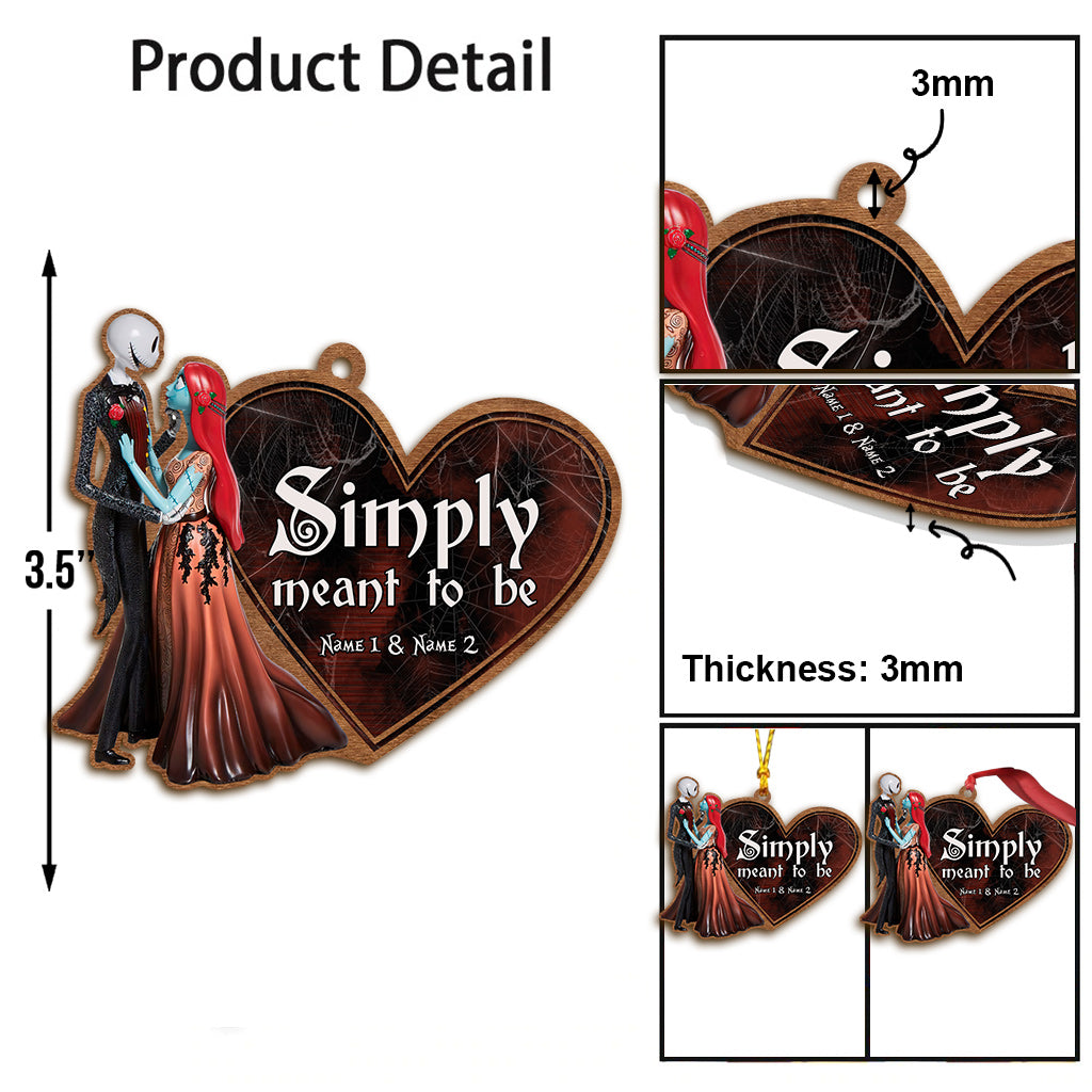 Personalized Christmas Nightmare Ornament Custom Names Gift Ornament GradoCreations
