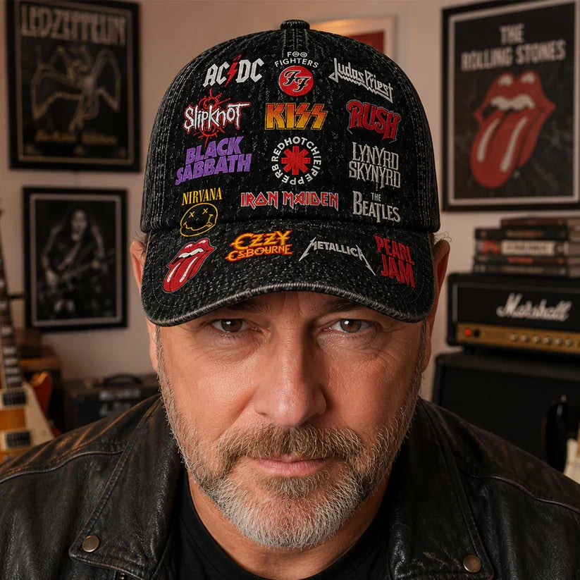Personalized Classic Cap with Rock Legends Design Gift for Music Lovers Classic Cap GradoCreations