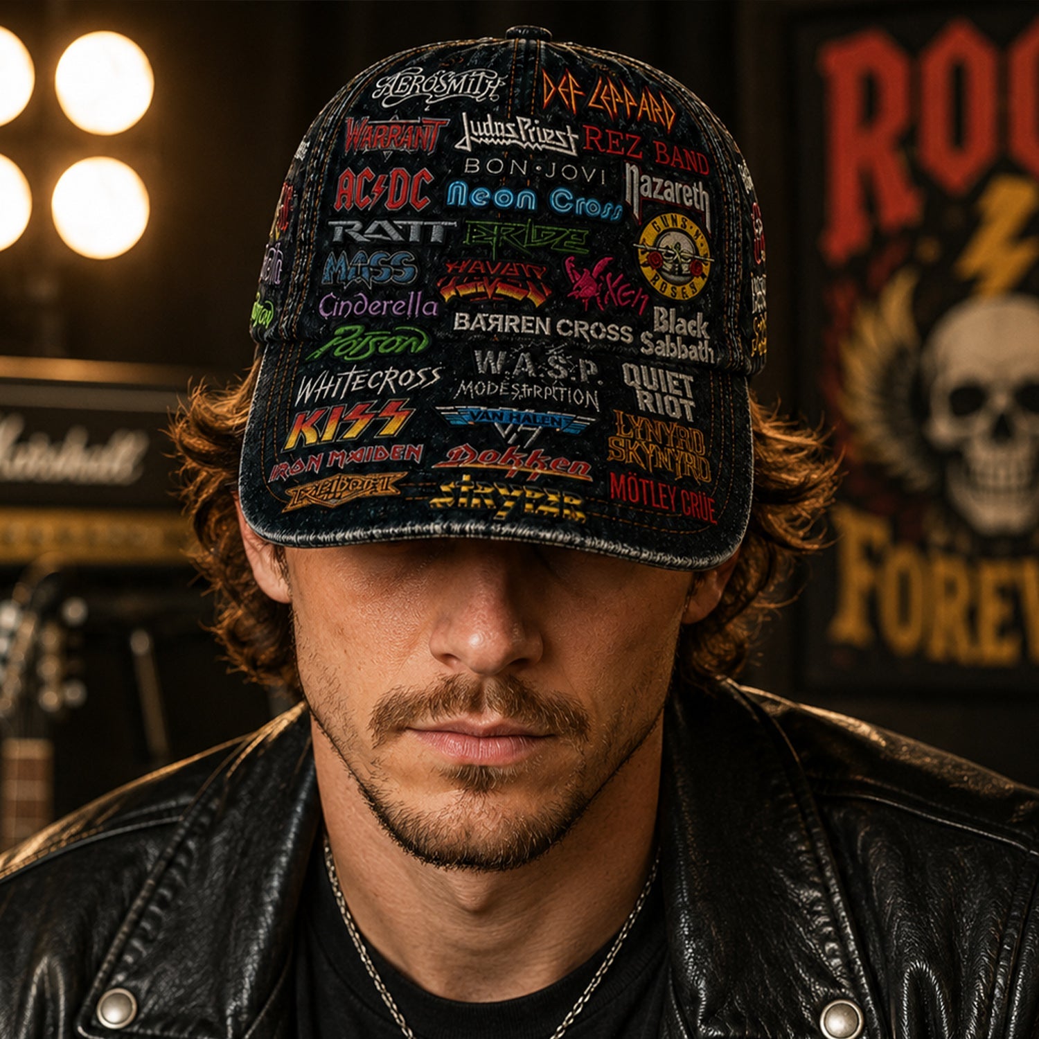 Personalized Classic Rock Cap Unique Gift for Music Lovers GradoCreations