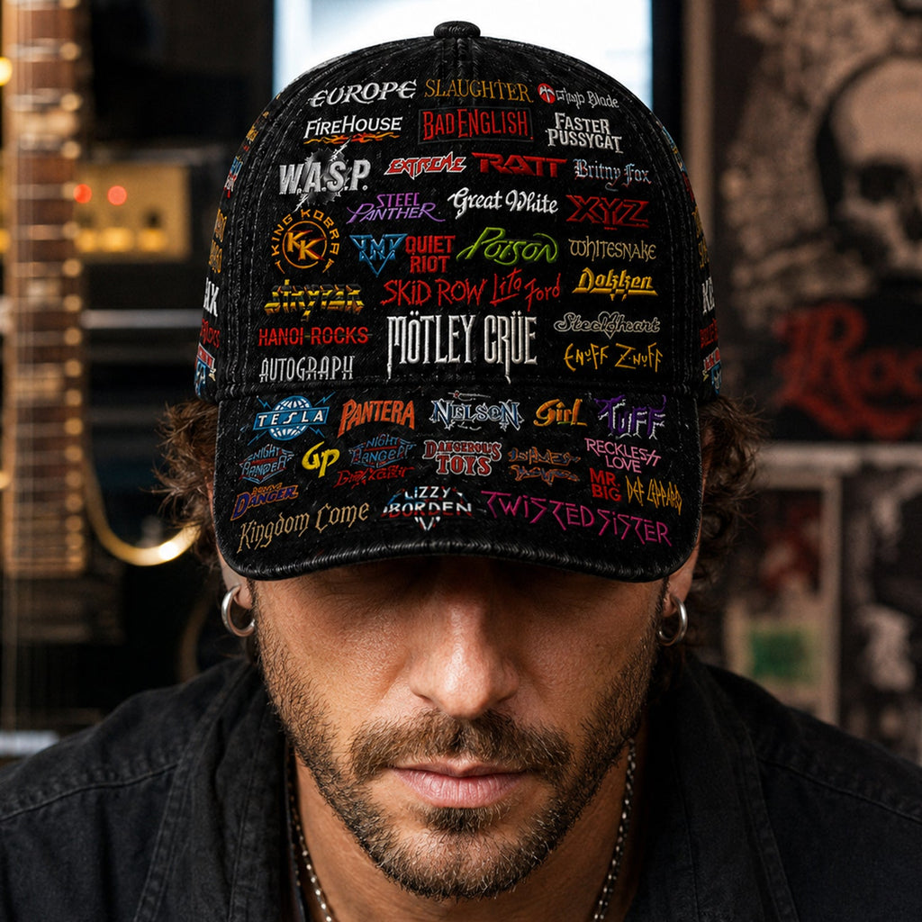 Classic Rock Legends Edition Custom Cap for Music Lovers GradoCreations