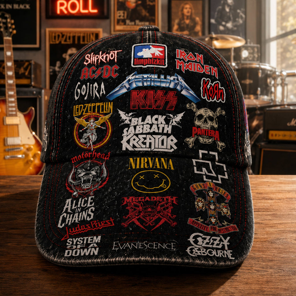 Custom Legends Edition Classic Cap for Rock Music Lovers GradoCreations