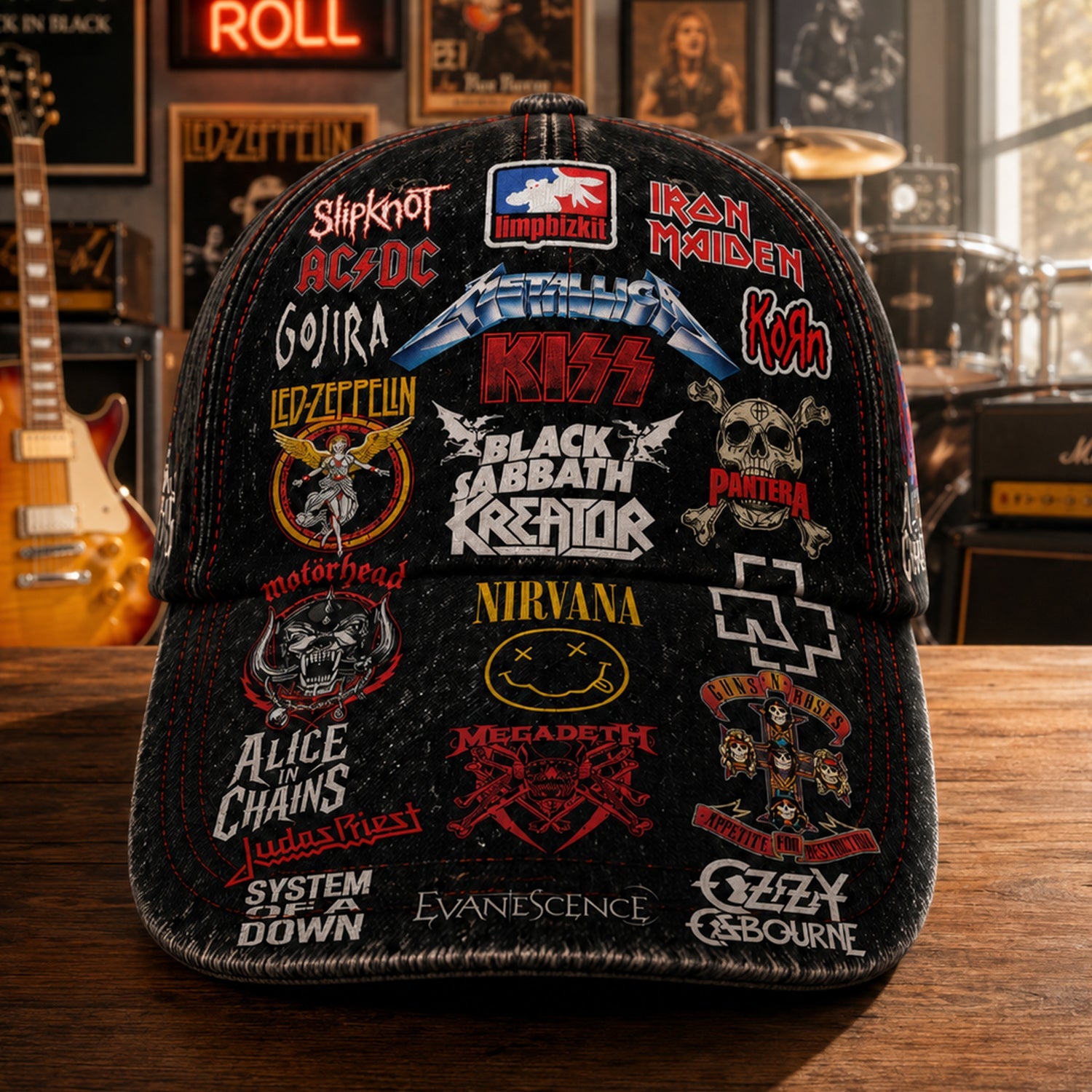 Custom Legends Edition Classic Cap for Rock Music Lovers GradoCreations