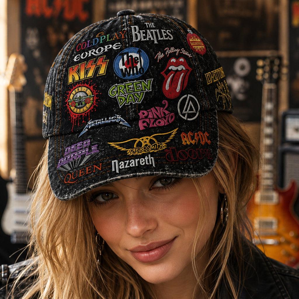 Personalized Classic Cap with Rock Legends Design | Gift for Music Lovers GradoCreations