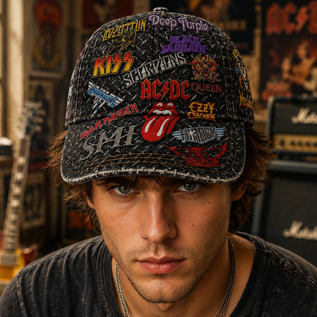 Personalized Classic Rock Cap Custom Name Snapback Gift GradoCreations