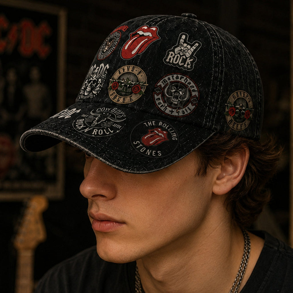 Personalized Rock Music Classic Cap with Legends Edition Design GradoCreations