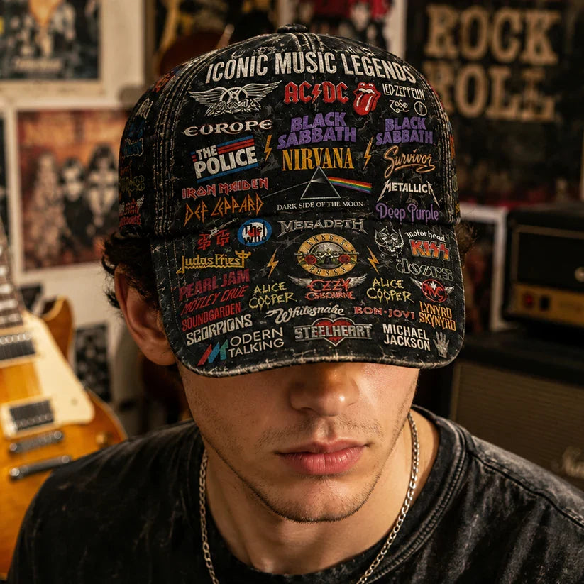 Personalized Classic Cap with Iconic Music Legends Design for Rock Lovers Classic Cap GradoCreations