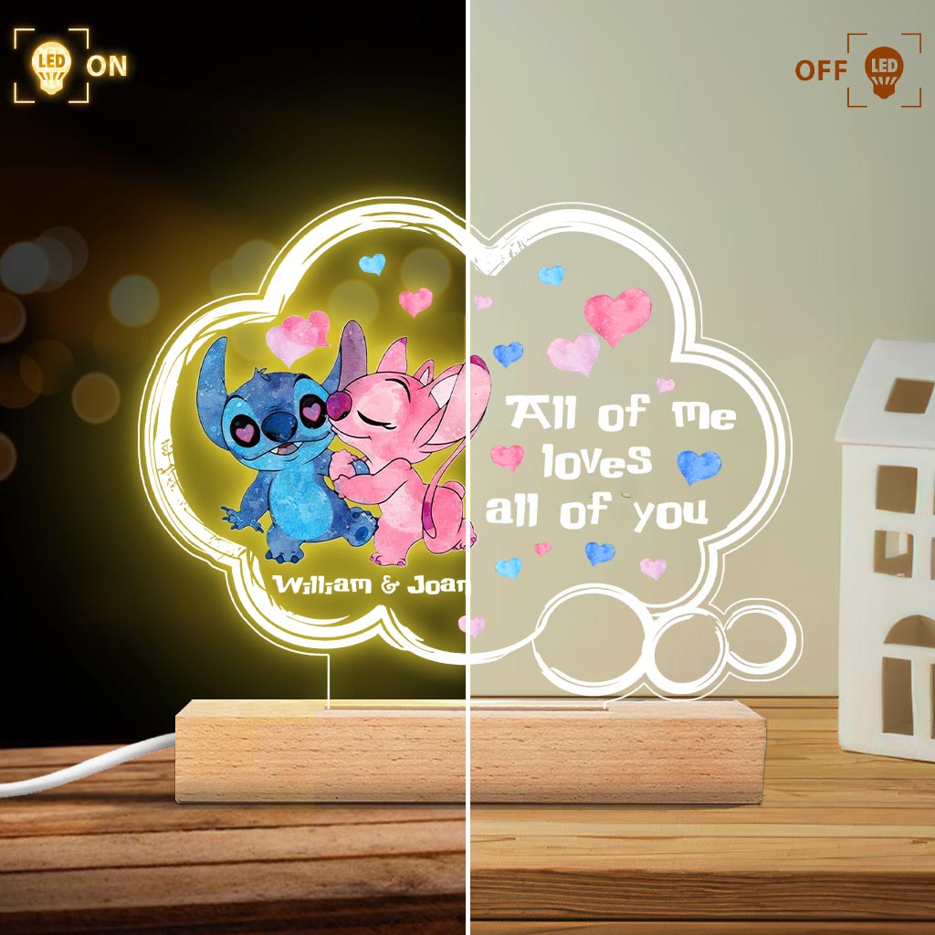 Personalized Couple Acrylic Plaque Light Base Gift for Anniversary Shaped Plaque Light Base GradoCreations