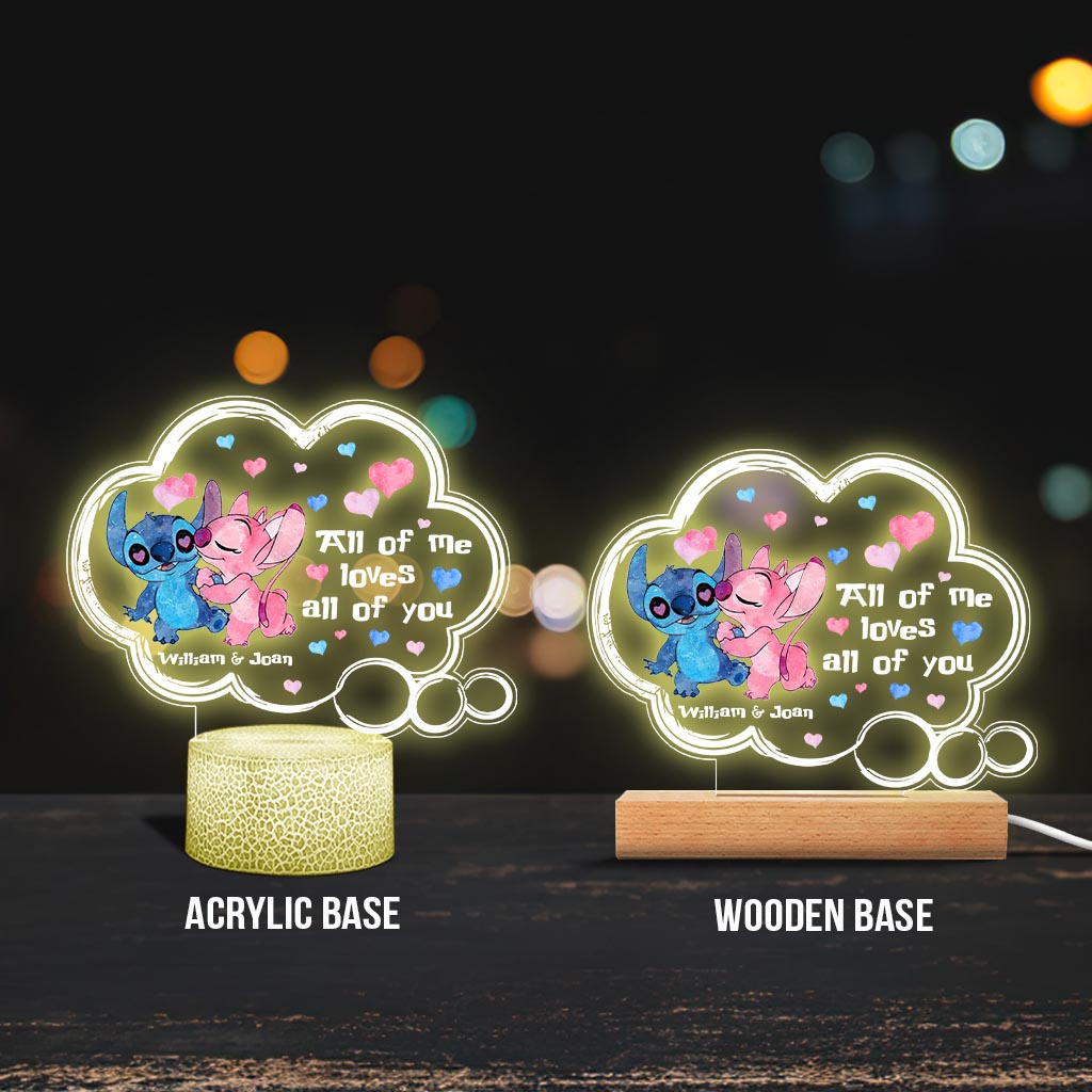 Personalized Couple Acrylic Plaque Light Base Gift for Anniversary Shaped Plaque Light Base GradoCreations