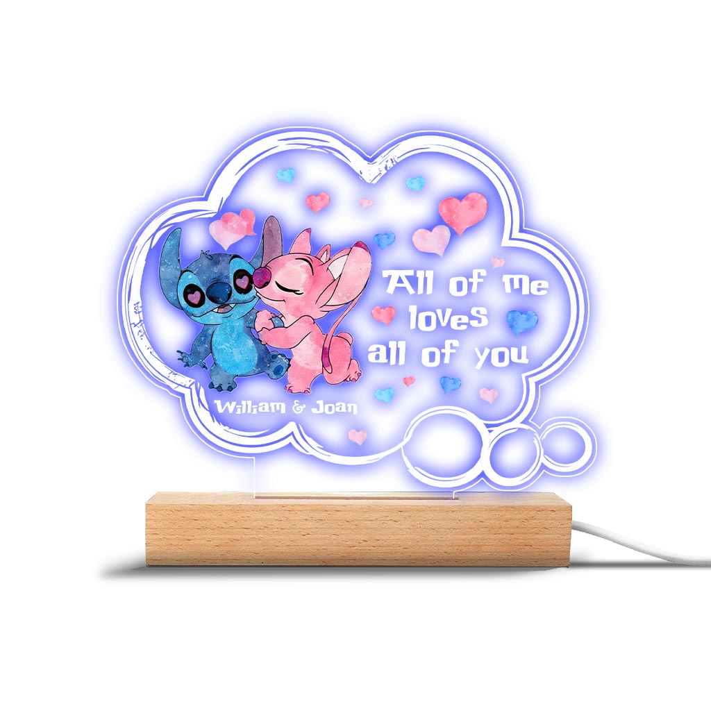 Personalized Couple Acrylic Plaque Light Base Gift for Anniversary Shaped Plaque Light Base GradoCreations