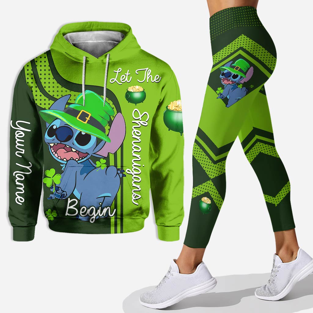 Personalized St. Patrick's Day Hoodie and Leggings Set for Families Hoodie & Leggings GradoCreations