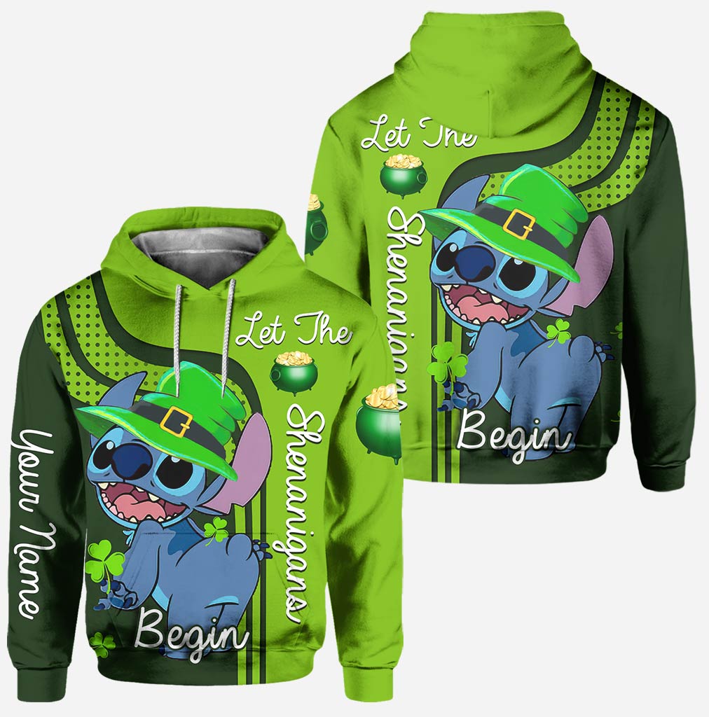Personalized St. Patrick's Day Hoodie and Leggings Set for Families Hoodie & Leggings GradoCreations