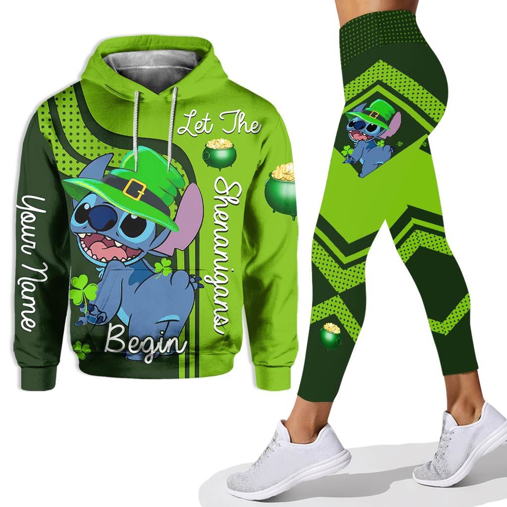 Personalized St. Patrick's Day Hoodie and Leggings Set for Families Hoodie & Leggings GradoCreations
