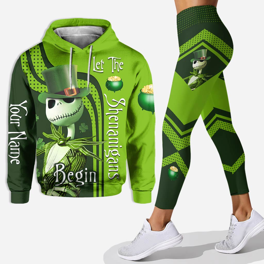 Personalized St. Patrick's Day Hoodie & Leggings Set for Adults Hoodie & Leggings GradoCreations