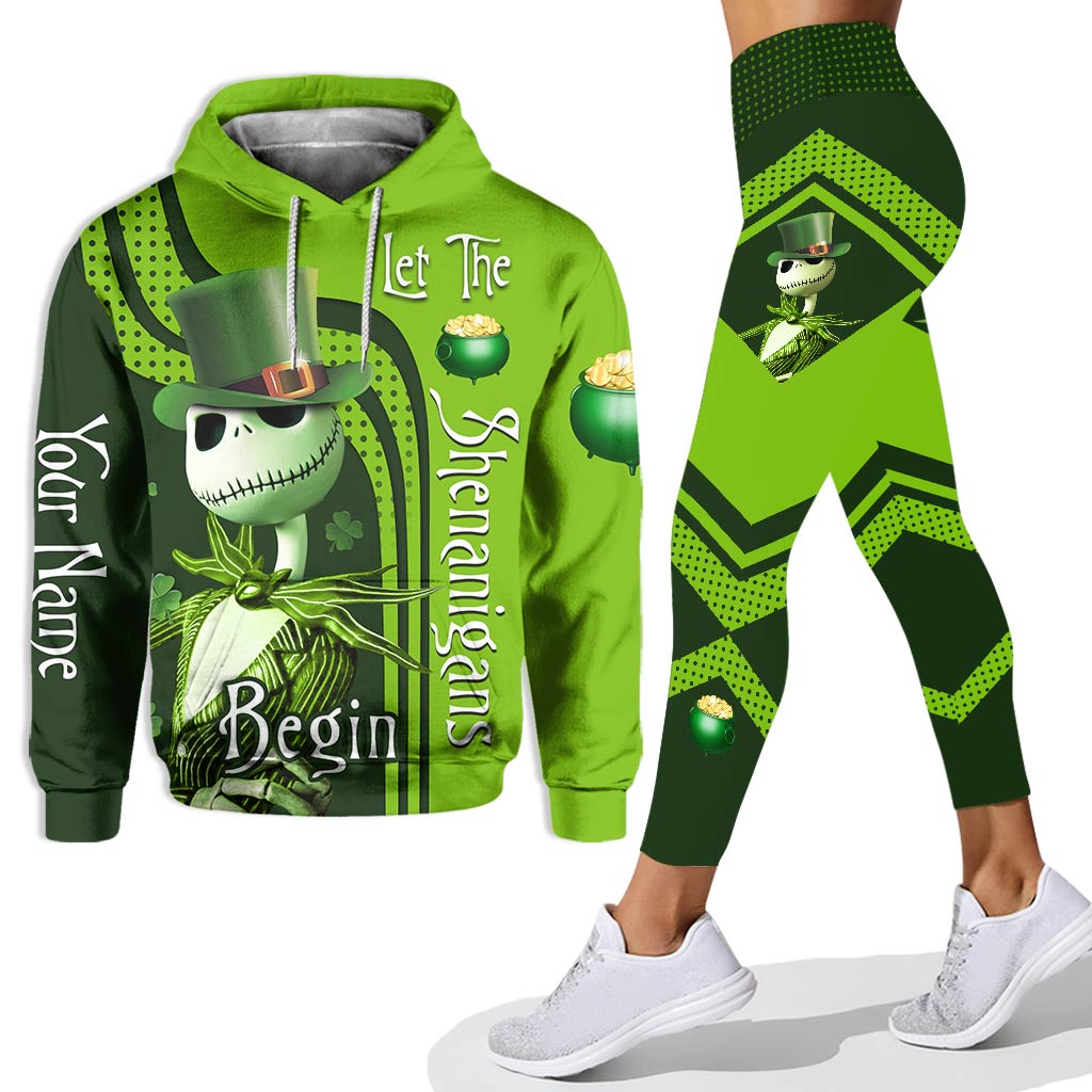 Personalized St. Patrick's Day Hoodie & Leggings Set for Adults Hoodie & Leggings GradoCreations