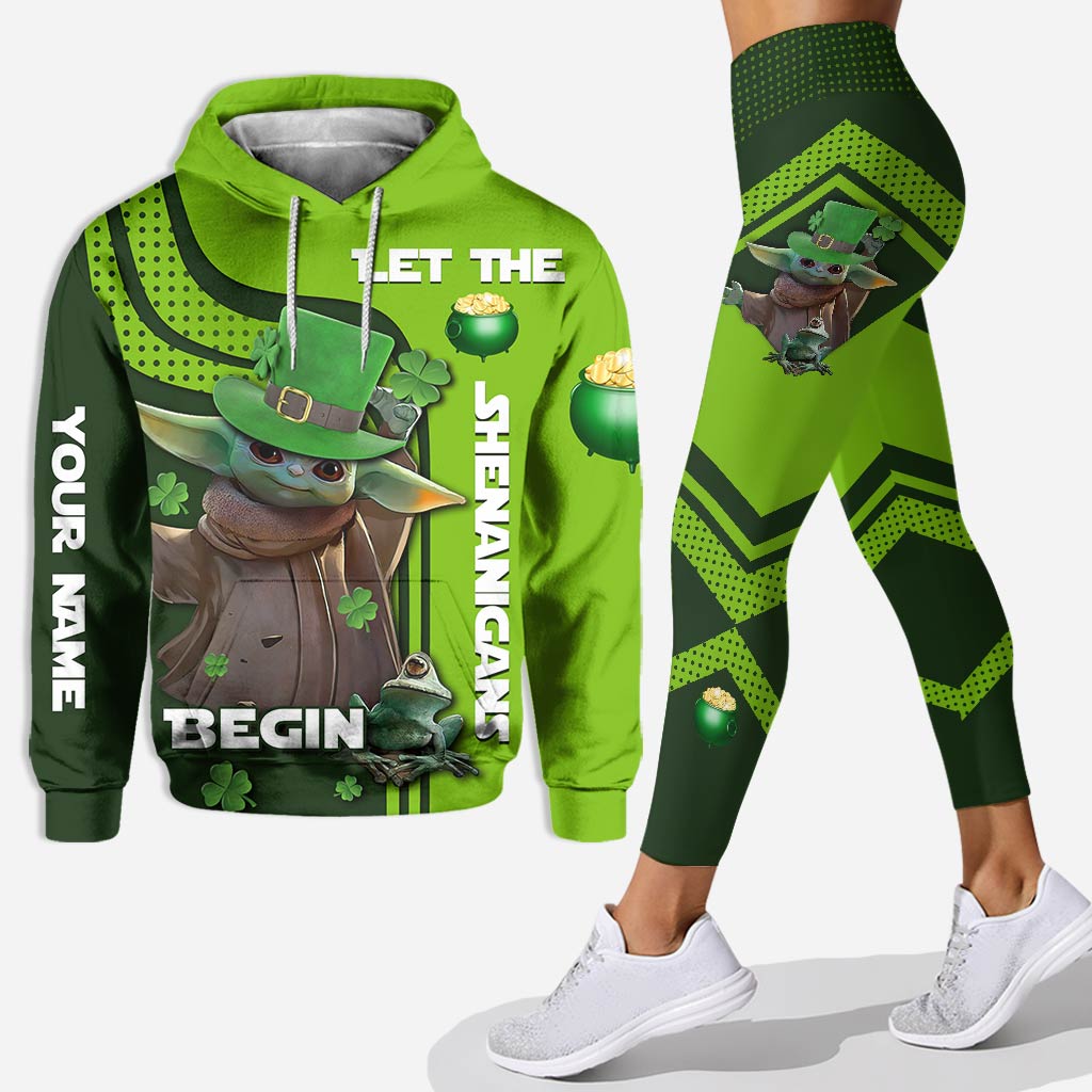 Personalized St. Patrick's Day Hoodie & Leggings Set for Fun Hoodie & Leggings GradoCreations