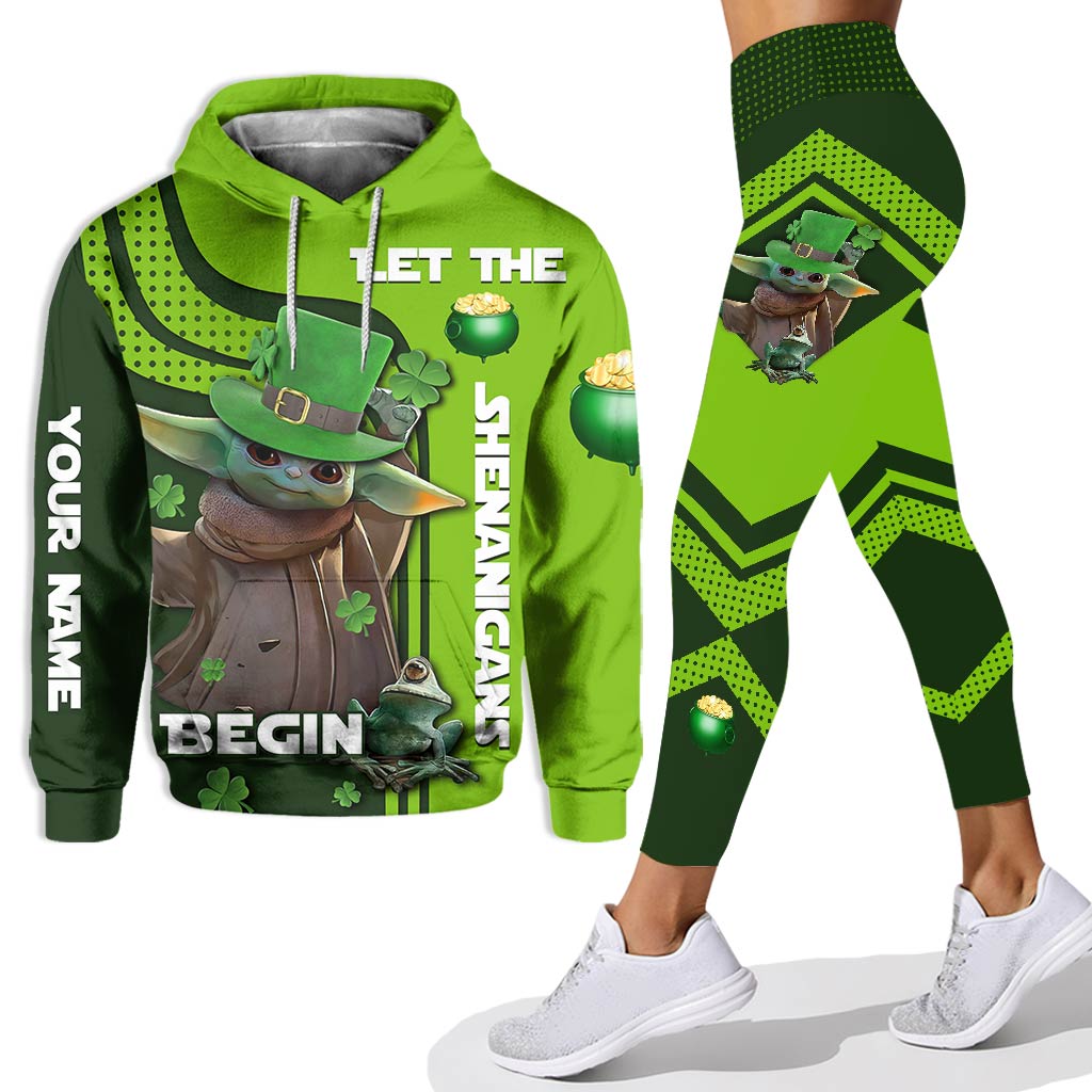 Personalized St. Patrick's Day Hoodie & Leggings Set for Fun Hoodie & Leggings GradoCreations