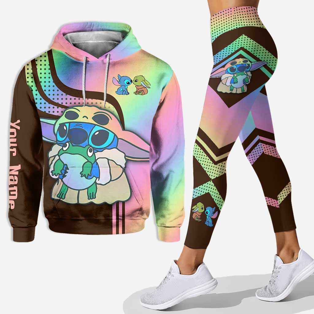Personalized Hoodie and Leggings Set Custom Name Gift for Mom Hoodie & Leggings GradoCreations