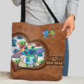 Personalized Cute Cartoon Tote Bag Custom Name Gift for Mom Tote Bag GradoCreations