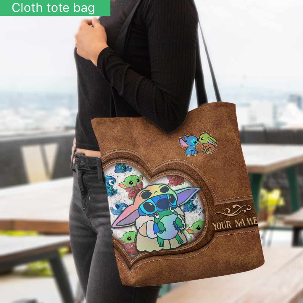 Personalized Cute Cartoon Tote Bag Custom Name Gift for Mom Tote Bag GradoCreations