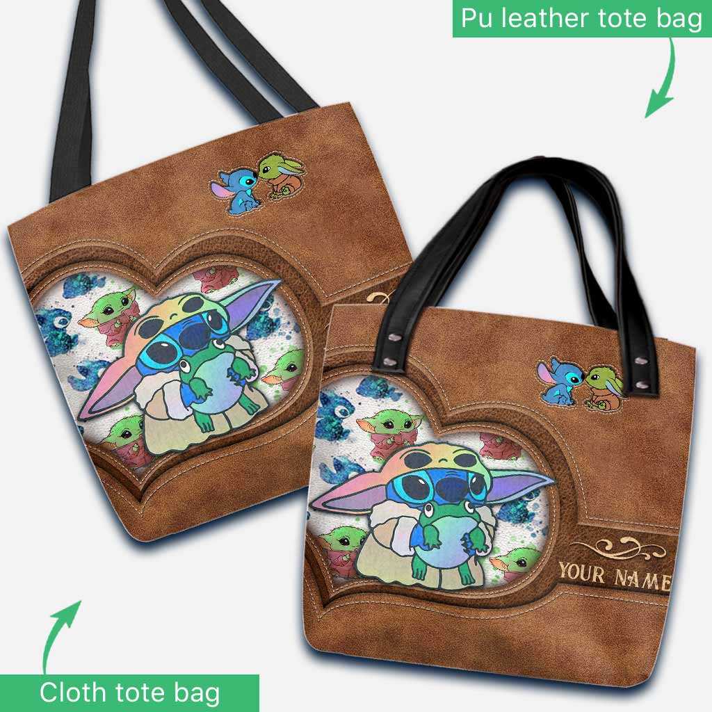 Personalized Cute Cartoon Tote Bag Custom Name Gift for Mom Tote Bag GradoCreations