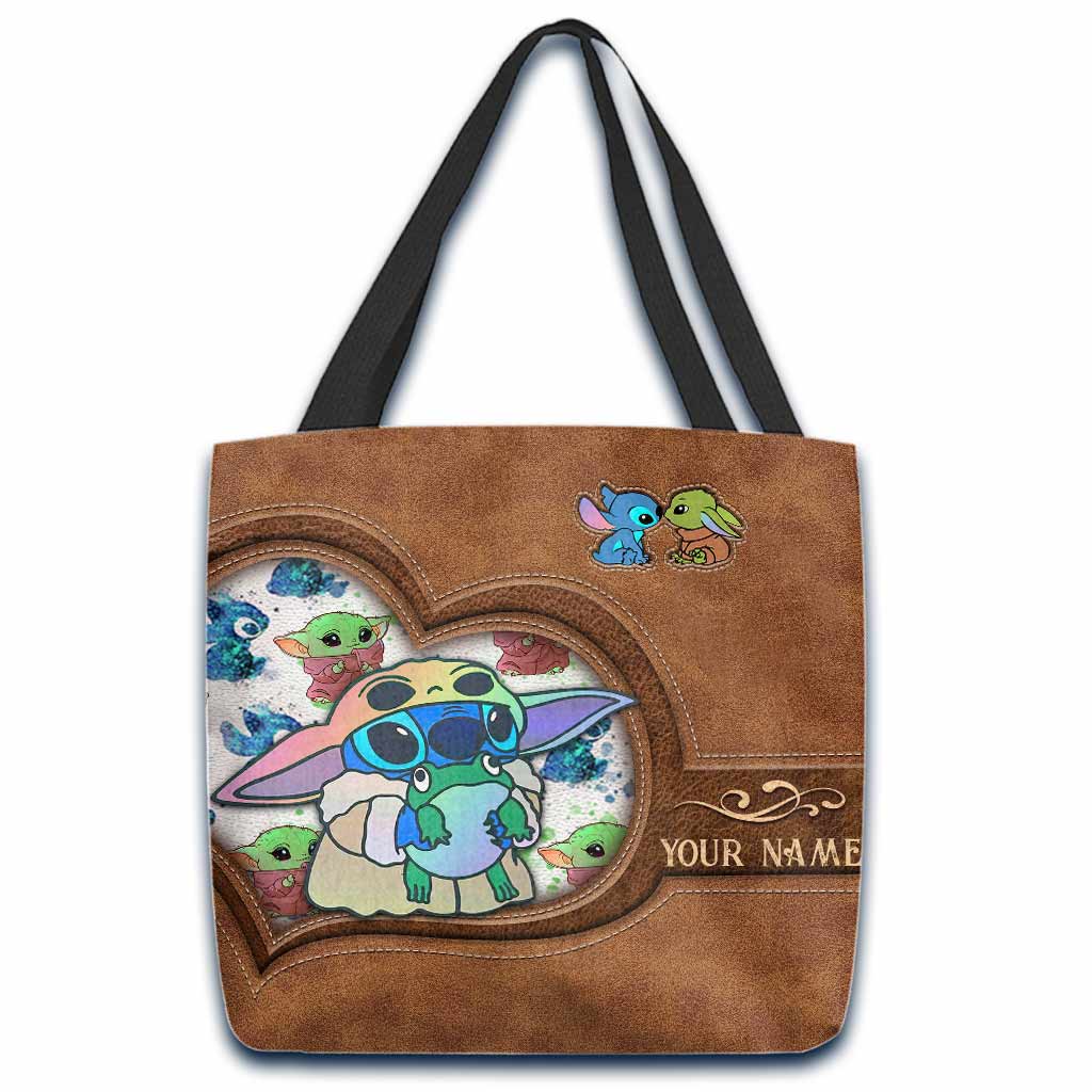Personalized Cute Cartoon Tote Bag Custom Name Gift for Mom Tote Bag GradoCreations