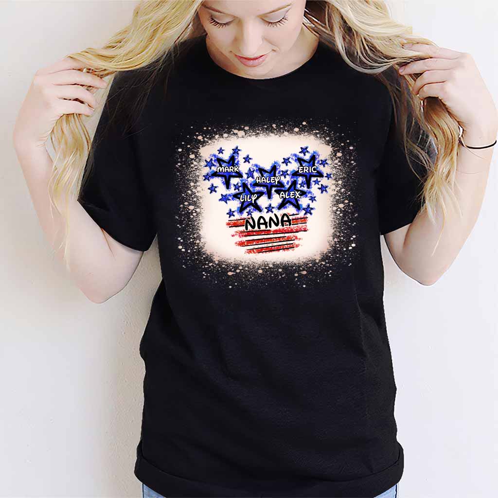 Personalized Independence Day T-shirt for Nana Custom Names Gift T-shirt & Hoodie GradoCreations