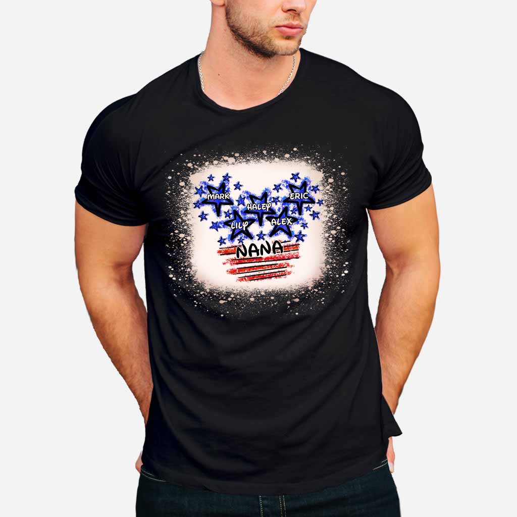 Personalized Independence Day T-shirt for Nana Custom Names Gift T-shirt & Hoodie GradoCreations