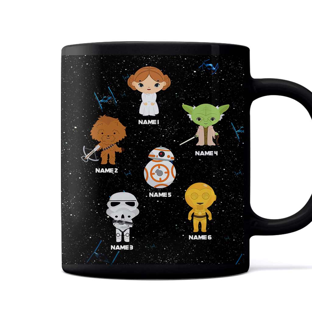 Personalized Star Wars Mug Gift for Dad Custom Names Father's Day Mug GradoCreations
