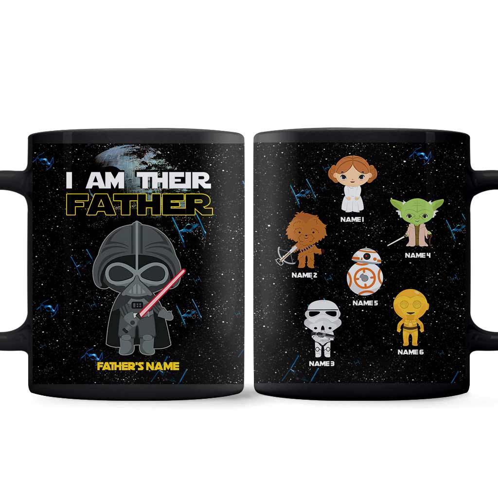 Personalized Star Wars Mug Gift for Dad Custom Names Father's Day Mug GradoCreations