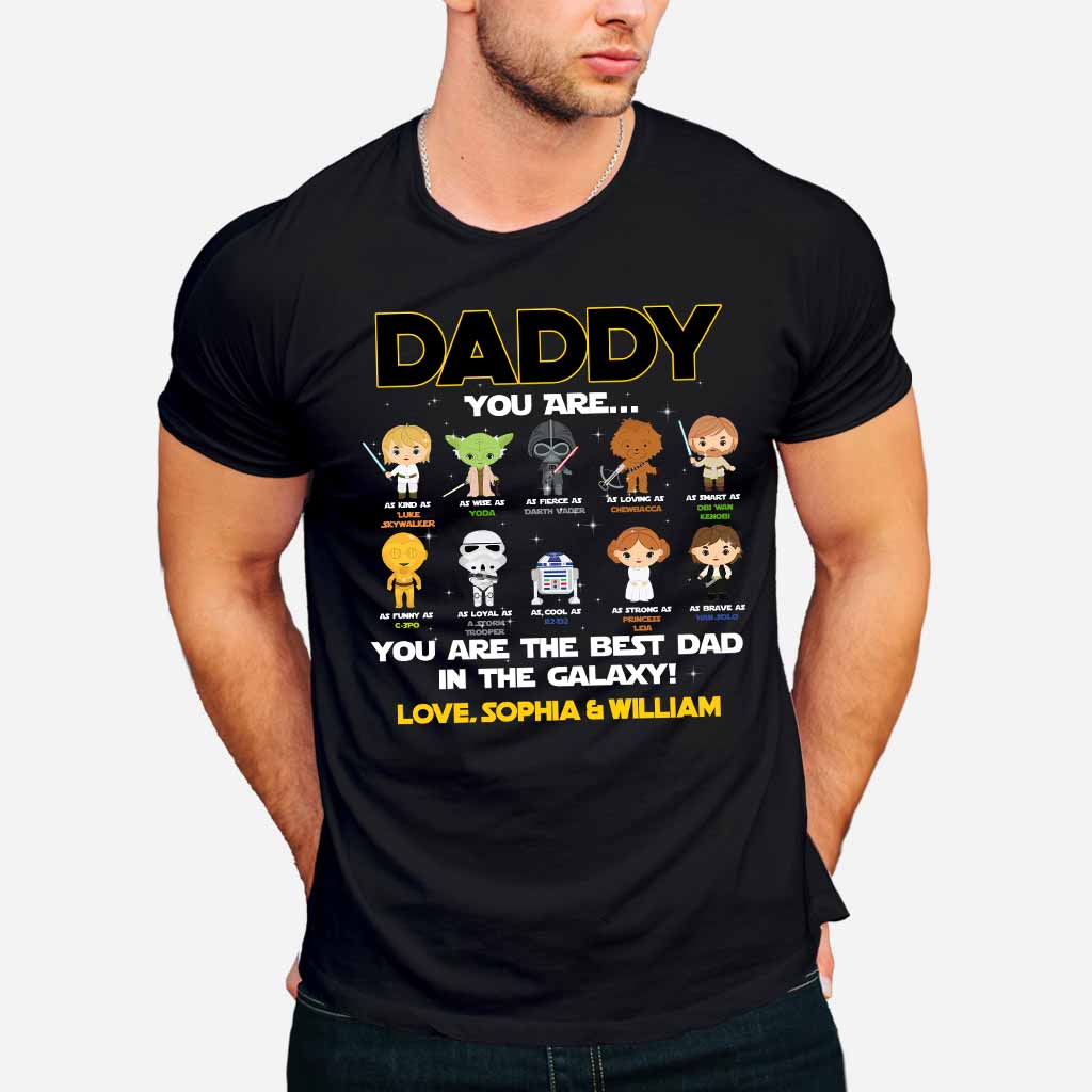 Personalized Father's Day T-shirt with Star Wars Design Gift for Dad T-shirt & Hoodie GradoCreations