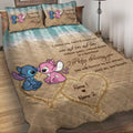 Personalized Ohana Quilt Set Custom Name Gift for Couples Quilt Set GradoCreations
