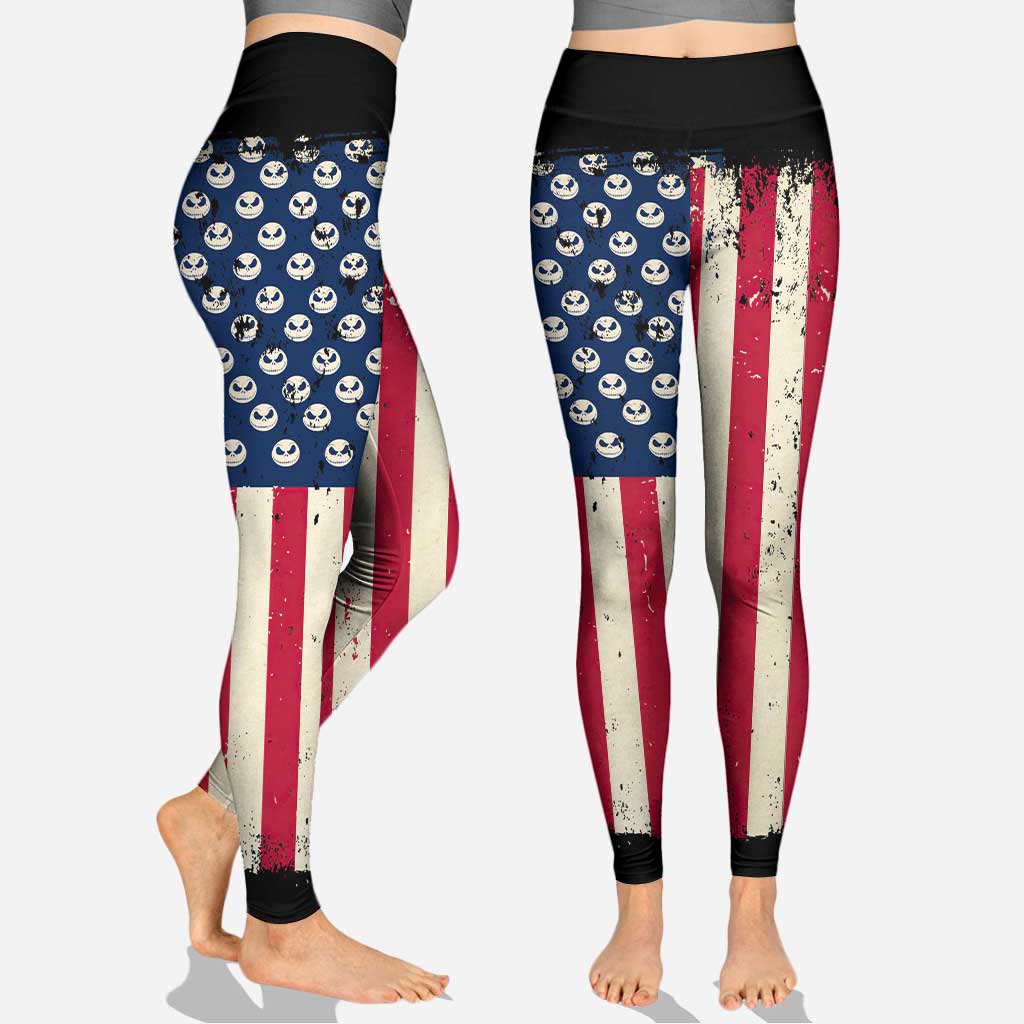 Personalized Independence Day Cross Tank Top & Leggings for Women Cross Tank Top & Leggings GradoCreations
