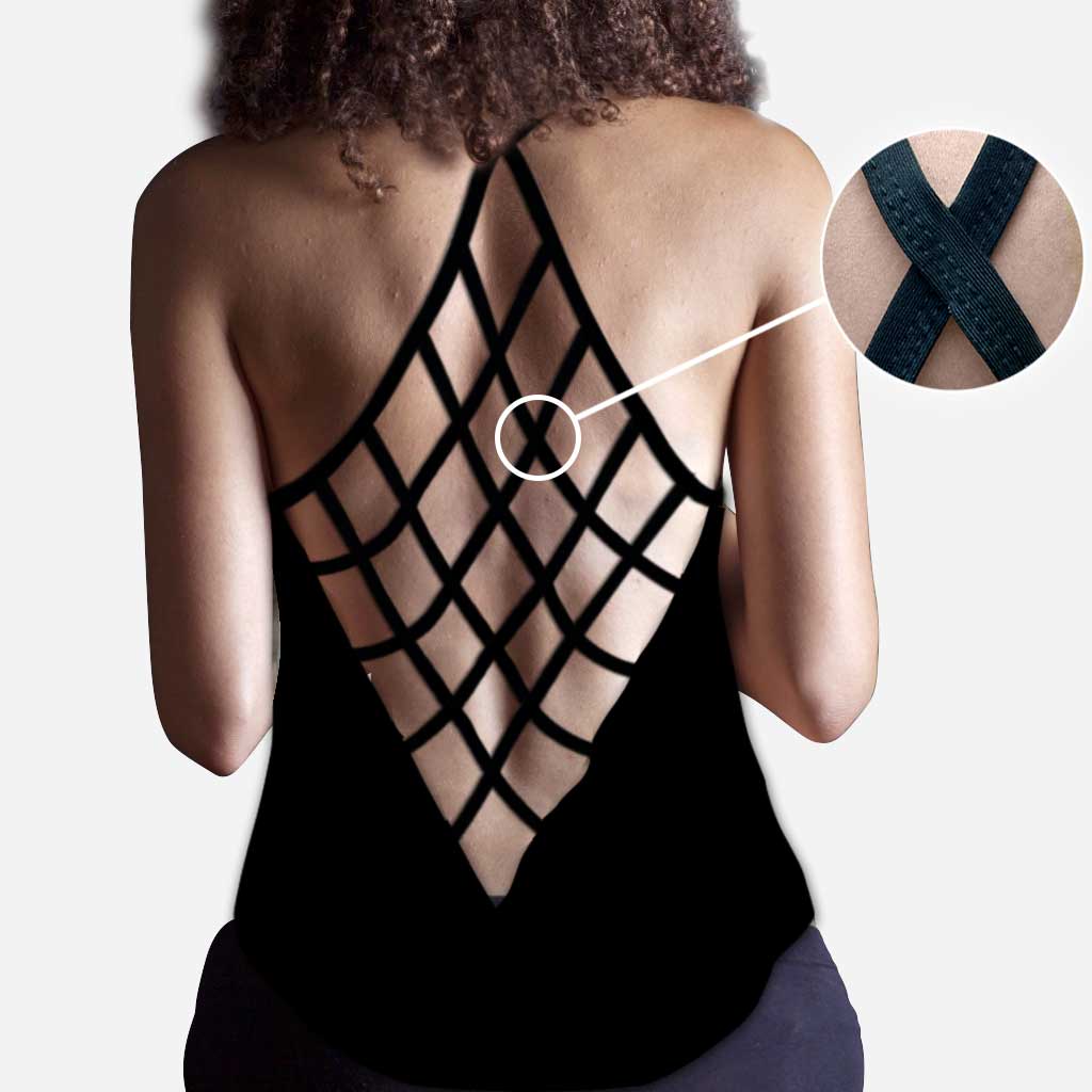 Personalized Independence Day Cross Tank Top & Leggings for Women Cross Tank Top & Leggings GradoCreations