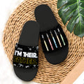 Personalized Slide Sandals Custom Name Gift for Dad Slide Sandals GradoCreations