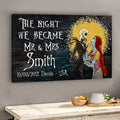 Personalized Mr and Mrs Canvas Print Custom Name Wedding Gift Canvas and Poster GradoCreations