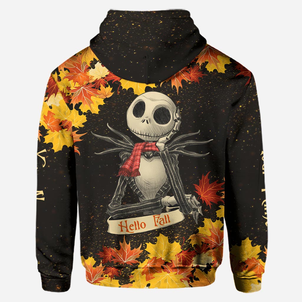 Personalized Fall Hoodie and Leggings Set with Custom Name Hoodie & Leggings GradoCreations