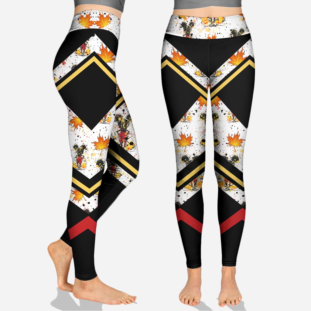 Personalized Fall Mouse Hoodie and Leggings Set for Women Hoodie & Leggings GradoCreations