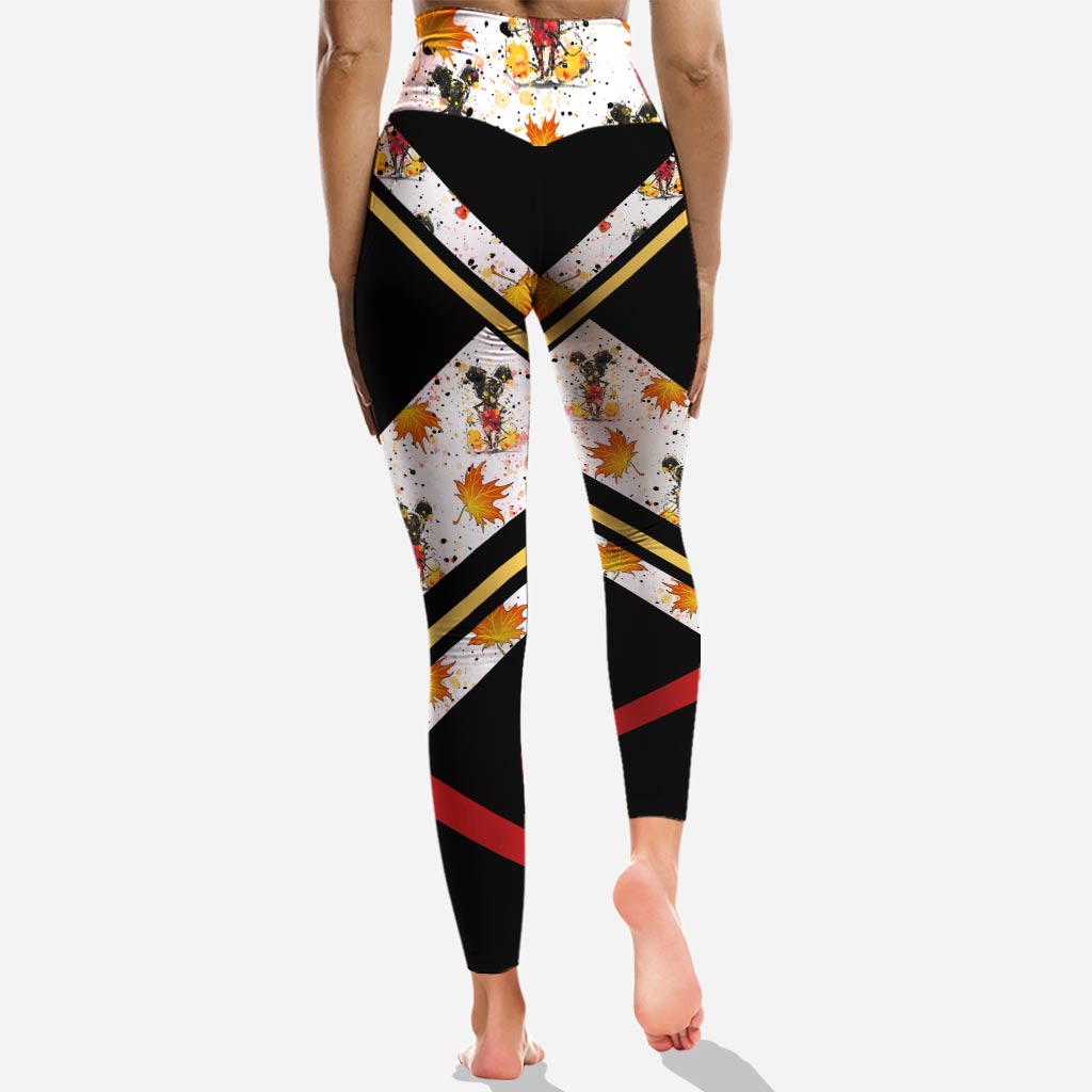 Personalized Fall Mouse Hoodie and Leggings Set for Women Hoodie & Leggings GradoCreations