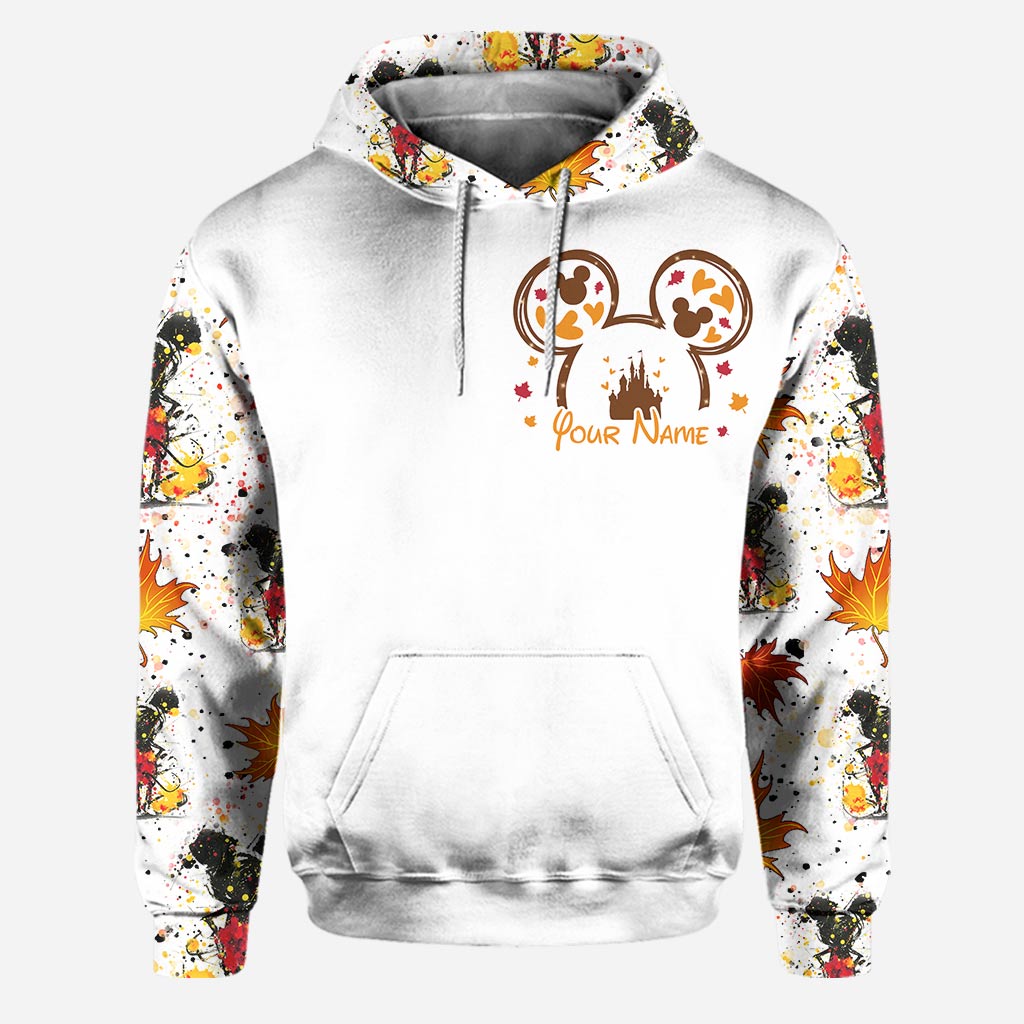Personalized Fall Mouse Hoodie and Leggings Set for Women Hoodie & Leggings GradoCreations